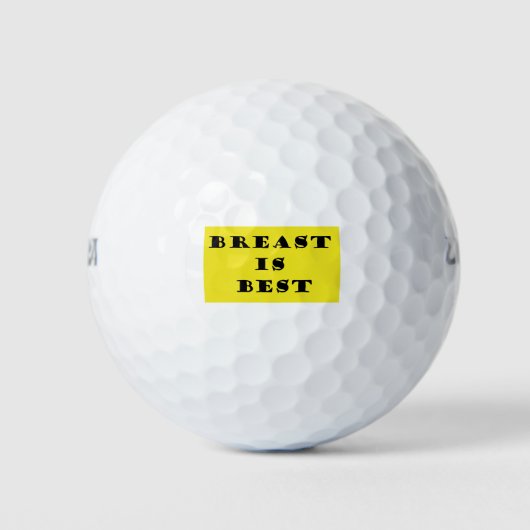 Borstvoeding is het Beste Golfballen (Voorkant)