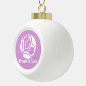 Borstvoeding is het beste mooie borstvoeding keramische bal ornament (Rechts)