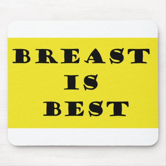 Borstvoeding is het beste muismat (Voorkant)