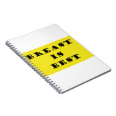 Borstvoeding is het beste notitieboek (Rechterzijde)