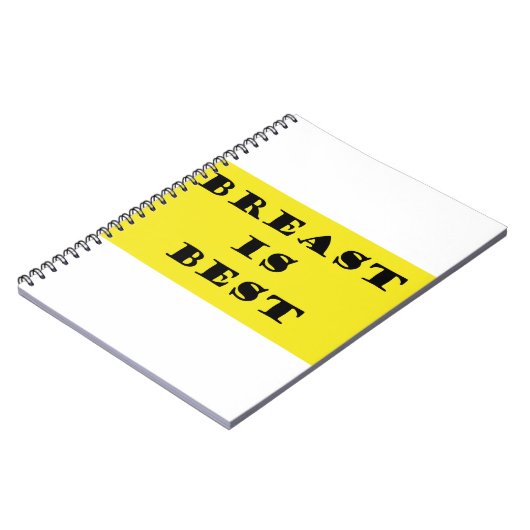 Borstvoeding is het beste notitieboek (Linkerzijde)