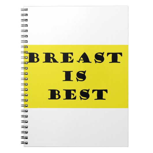 Borstvoeding is het beste notitieboek (Voorkant)