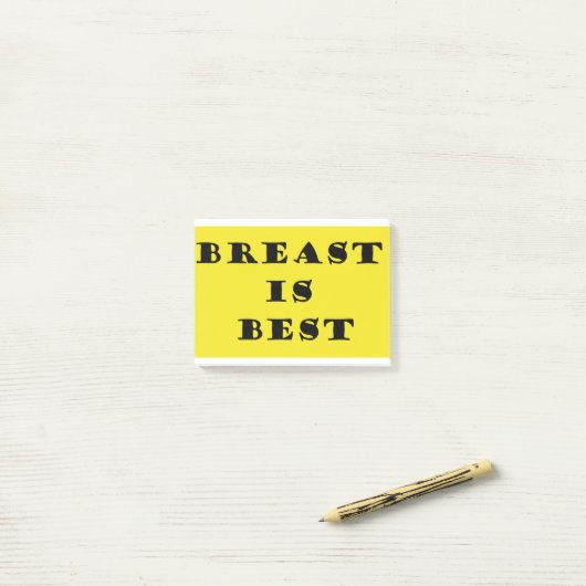 Borstvoeding is het beste post-it® notes (Op bureau)