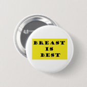Borstvoeding is het beste ronde button 5,7 cm (Voorkant /achterkant)