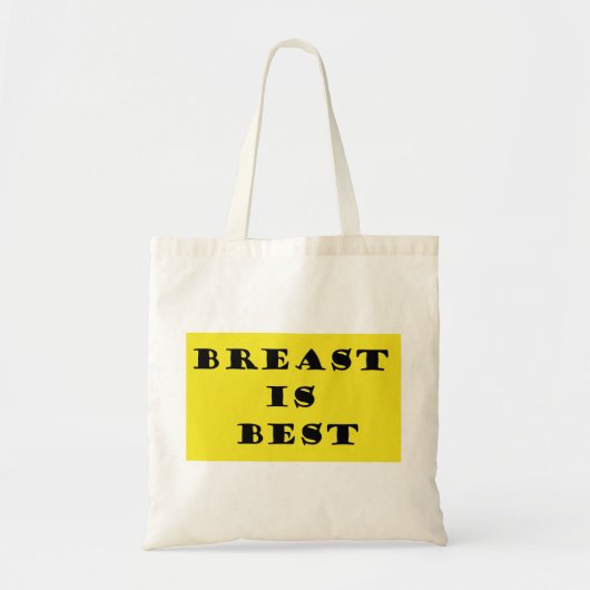 Borstvoeding is het beste tote bag (Voorkant)