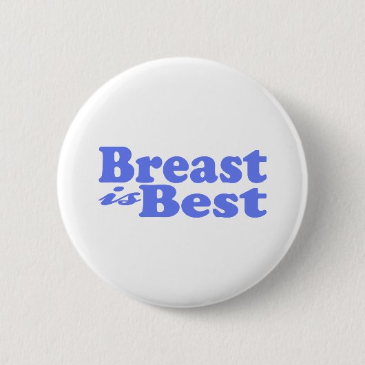 (Borstvoeding is het beste voor baby! Ronde Button 5,7 Cm (Voorkant)