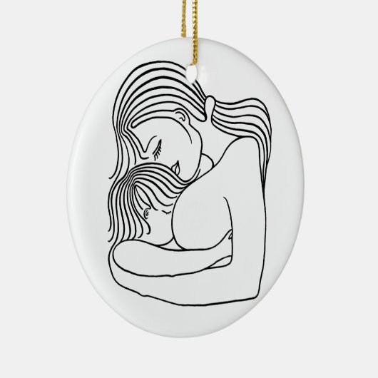 Borstvoeding Keramisch Ornament (Rechts)