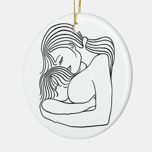 Borstvoeding Keramisch Ornament (Links)