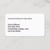 Borstvoeding Lactatie consultant Visitekaartje (Achterkant)