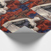 BORSTVOEDING MADONNA EN KIND MET ENGELEN CADEAUPAPIER (Hoek)