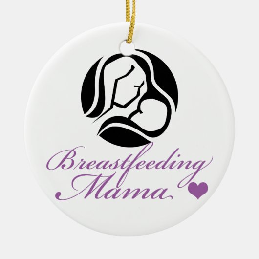 Borstvoeding Mama Keramisch Ornament (Voorkant)