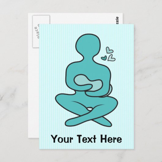 Borstvoeding Moeder en Baby Briefkaart (Voorkant / Achterkant)