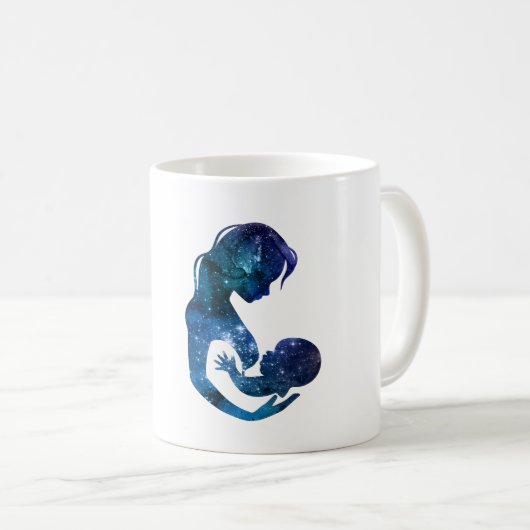 Borstvoeding Moeder en kind Koffiemok (Voorkant rechts)