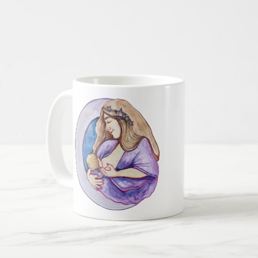Borstvoeding Moeder Godin Koffiemok (Voorkant links)