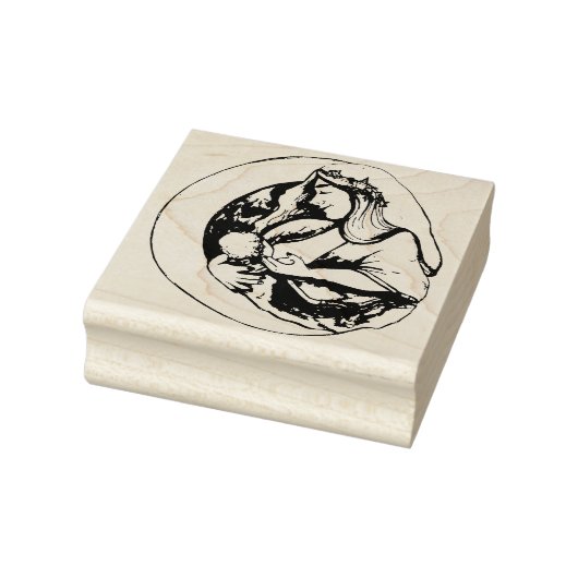 Borstvoeding Moeder Godin Rubberstempel (Stempel)