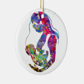 Borstvoeding moeder keramisch ornament (Rechts)