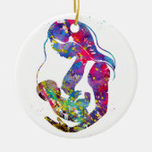 Borstvoeding moeder keramisch ornament (Voorkant)