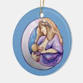 Borstvoeding Moeder Pasgeboren baby Borstvoeding Keramisch Ornament (Links)