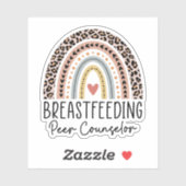 Borstvoeding Peer Counselor Rainbow Borstvoeding Sticker (Vel)