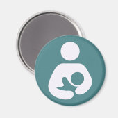 Borstvoeding Pictogram - Mauve Magneet (Voorkant / Achterkant)
