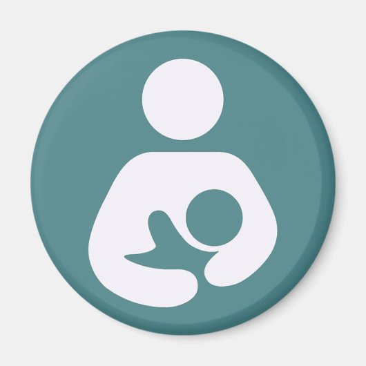 Borstvoeding Pictogram - Mauve Magneet (Voorkant)