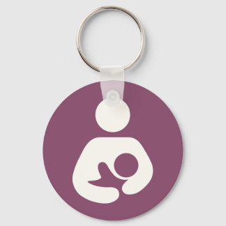 Borstvoeding Pictogram - Mauve Sleutelhanger