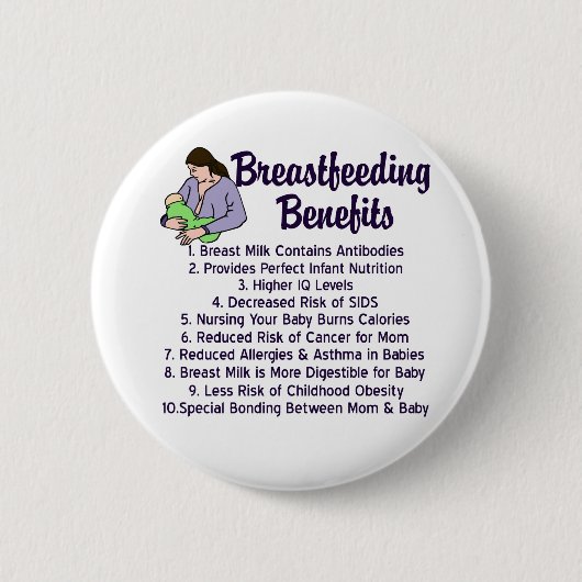 Borstvoeding Ronde Button 5,7 Cm (Voorkant)