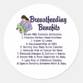 Borstvoeding Ronde Sticker (Voorkant)