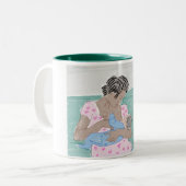 Borstvoeding Tweekleurige Koffiemok (Voorkant links)