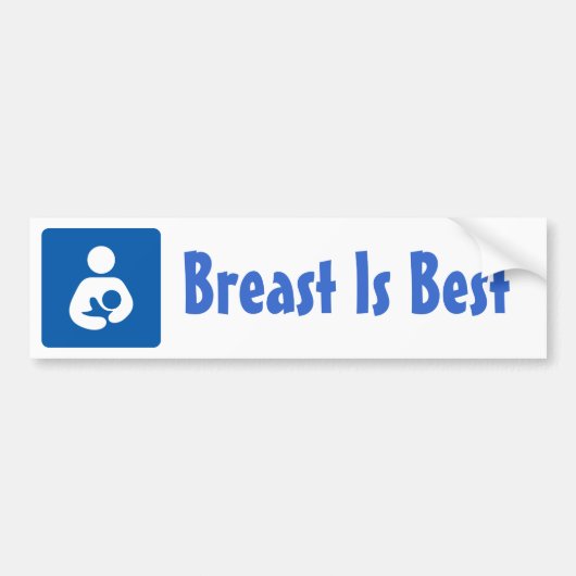 Borstvoeding/verpleegpictogram Bumpersticker (Voorkant)