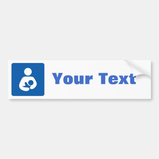 Borstvoeding/verpleegpictogram Bumpersticker (Voorkant)