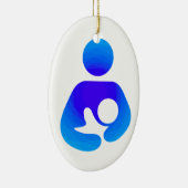 Borstvoeding/verpleegpictogram Keramisch Ornament (Rechts)