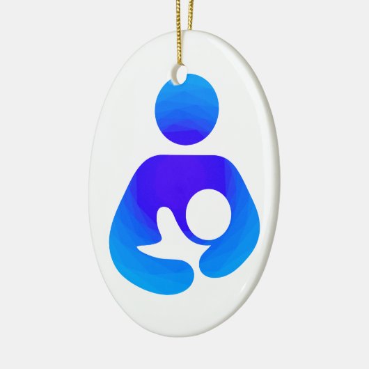 Borstvoeding/verpleegpictogram Keramisch Ornament (Links)