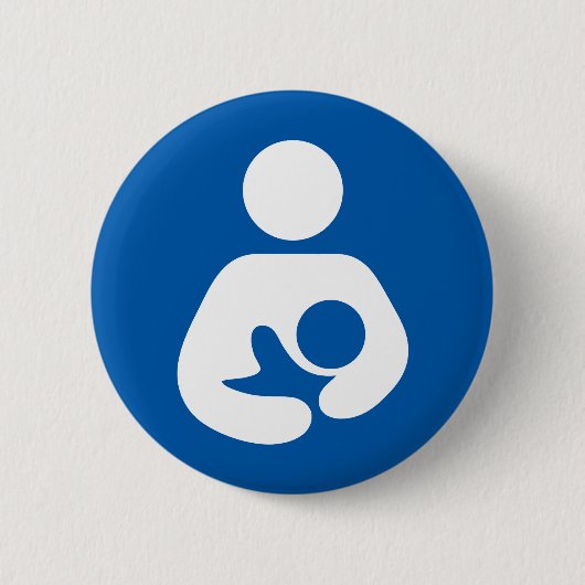 Borstvoeding/verpleegpictogram Ronde Button 5,7 Cm (Voorkant)