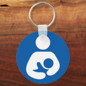 Borstvoeding/verpleegpictogram Sleutelhanger (Voorkant)