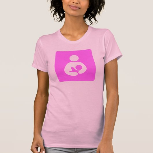 Borstvoeding/verpleegpictogram T-shirt (Voorkant)