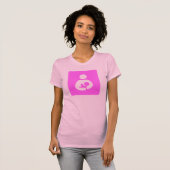 Borstvoeding/verpleegpictogram T-shirt (Voorkant volledig)