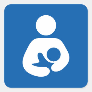 Borstvoeding/verpleegpictogram Vierkante Sticker