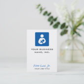 Borstvoeding/verpleegpictogram Visitekaartje (Staand voorkant)