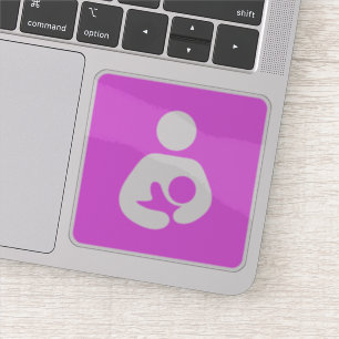 Borstvoeding / Verpleegsymbool (roze) Sticker