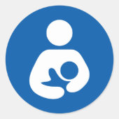 Borstvoedingspictogram Ronde Sticker (Voorkant)