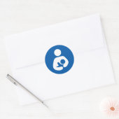 Borstvoedingspictogram Ronde Sticker (Envelop)