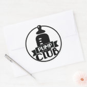 Borstvoedingspomp Club Ronde Sticker (Envelop)