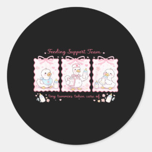 Borstvoedingsteamonverpleegkundige Silly Goose Lac Ronde Sticker