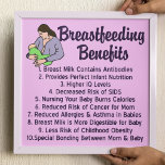 Borstvoedingsuitkeringen Bovenste 10 Lijst voor ve Poster<br><div class="desc">Een groot poster voor een verloskundige of gynaecologische kantoor om de voordelen van borstvoeding voor de patiënt te delen. Vrouwen moeten opgeleid worden om alle wonderlijke redenen om je baby te verplegen. Borstvoeding bevat antilichamen om uw kinderen tegen ziekten te beschermen. Het is geformuleerd om een perfecte voeding voor de...</div>