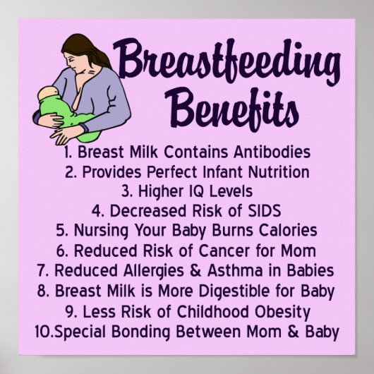 Borstvoedingsuitkeringen Bovenste 10 Lijst voor ve Poster (Voorkant)