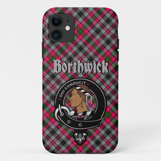 Borthwick Clan Badge & Tartan Phone Case (Achterkant)