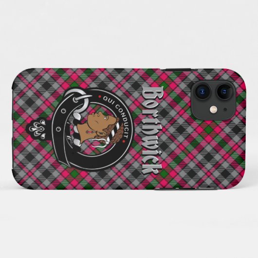 Borthwick Clan Badge & Tartan Phone Case (Achterkant (horizontaal))