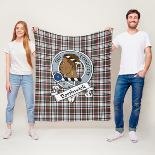 Borthwick Clan Badge Tartan Pset Fleece Deken