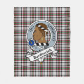 Borthwick Clan Badge Tartan Pset Fleece Deken (Voorkant)